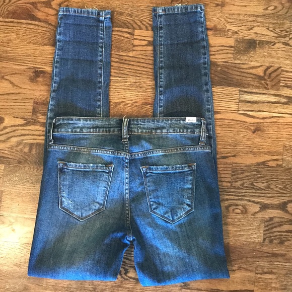 KanCan Mid Rise Distressed Skinny Jeans - Picture 4 of 12